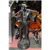 Image 1 : #43 METAL 3' CHINESE MAN STATUE