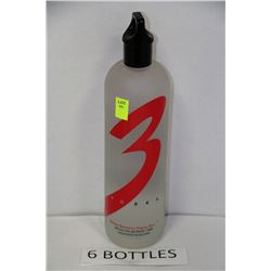 SIX 750ML BOTTLES OF 3 VODKA 40%