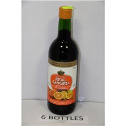 SIX 750ML BOTTLES OF CRUZ GARCIA REAL SANGRIA