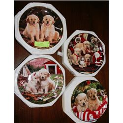 FOUR PIECE ROYAL DOULTON CHRISTMAS PLATE SET