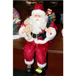 SINGING ORNAMENTAL SANTA