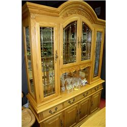 ON CHOICE: WOOD CARVED BUFFET AND HUTCH