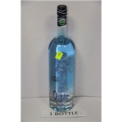 1.14 LITRE BOTTLE OF OCEAN VODKA 40%