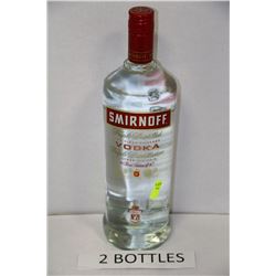 TWO 1.14 LITRE BOTTLES OF SMIRNOFF VODKA 40%