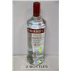 Image 1 : TWO 1.14 LITRE BOTTLES OF SMIRNOFF VODKA 40%