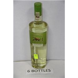 SIX 750ML BOTTLES OF ZUBROWKA BISON GRASS