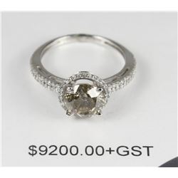 14KT WHITE GOLD DIAMOND RING CLARITY I2