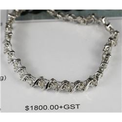 WHITE GOLD & DIAMOND TENNIS BRACELET