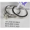 Image 1 : 14KT GOLD DIAMOND RING SET MSRP $11,410