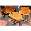 Image 1 : SET OF 3 ASST WOOD END TABLES