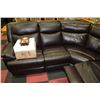 Image 4 : LARGE BROWN LEATHER ELECTRIC RECLINING