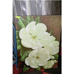 FLOWER PRINT ON CANVAS