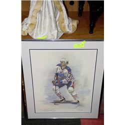LIMITED EDITION SIGNED MARK MESSIER FRAMED PRINT