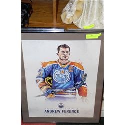 FRAMED ANDREW FERENCE OILERS PICTURE