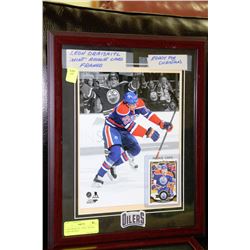 LEON DRAISAITL "MINT" ROOKIE CARD FRAMED