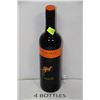 Image 1 : FOUR 750ML BOTTLES OF YELLOW TAIL MERLOT 13.5%