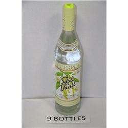 NINE 750ML BOTTLES OF STOLICHNAYA VANILLA