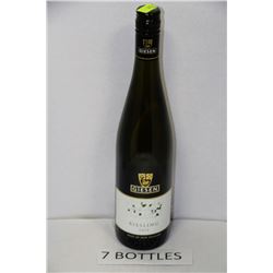 SEVEN 750ML BOTTLES OF GIESEN RIESLING WHITE