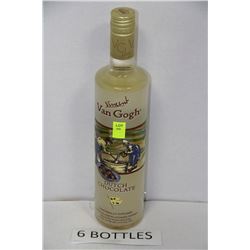 SIX 750ML BOTTLES OF VAN GOGH DUTCH CHOCOLATE