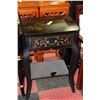 Image 1 : HANDPAINTED BLACK SINGLE DRAWER SIDETABLE