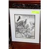 Image 1 : OLLIE ANDERSON FRAMED NATIVE SKETCH