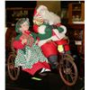 Image 1 : SANTA AND MRS CLAUS ON BICYCLE ORNAMENT