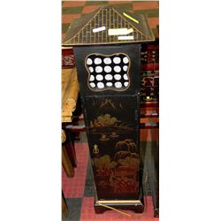 HANDPAINTED PAGODA LAMP WITH CD HOLDER