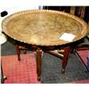 Image 1 : ANTIQUE ROUND COPPER TOP TABLE