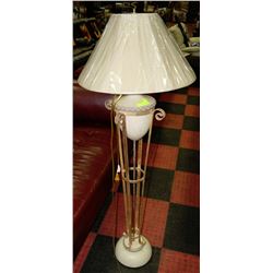 IVORY GOLD LEAF FLOOR LAMP