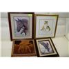 Image 1 : COLLECTION OF 4 ASST. ESTATE ANIMAL PICTURES