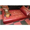 Image 2 : NEW RED LEATHERETTE CHAISE LOUNGE CHAIR (6' LONG)
