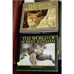 SET OF 2 ROBERT BATEMAN ART BOOKS