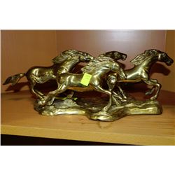 BRASS STALLION ORNAMENT
