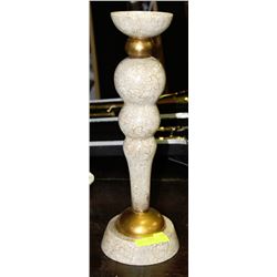 CRACKLE FINISH CANDLE HOLDER