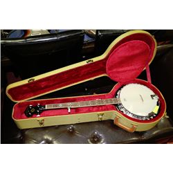 BANJO OSCAR-SCHMITD MODEL OB-5 WITH DELUXE HARD