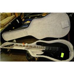 GUITAR IBANEZ BLACK LEFT HANDED WITH HARD CASE