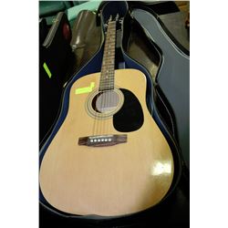 GUITAR SQUIER ACOUSTIC BY FENDER WITH HARD CASE