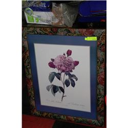 ESTATE FRAMED ROSE PICTURE