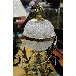 BAROQUE STYLE ANTIQUE CRYSTAL LAMP