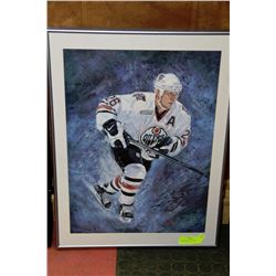AUTOGRAPHED TODD MARCHANT FRAMED PICTURE