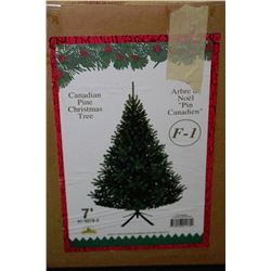 7' CANADIAN PINE ARTIFICIAL CHRISTMAS TREE
