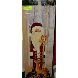 WOODEN SANTA SCULPTURE - 3.5' TALL