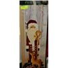 Image 1 : WOODEN SANTA SCULPTURE - 3.5' TALL