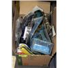 Image 1 : BOX OF MISC NEW ITEMS INCLUDING WELDING GOGGLES,