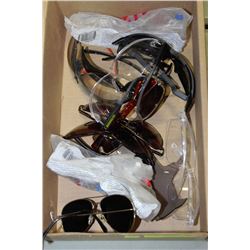 BOX OF SAFETY AND SUNGLASSES