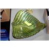 Image 1 : LARGE ARTISTIC GREEN IRRIDESCENT BOWL
