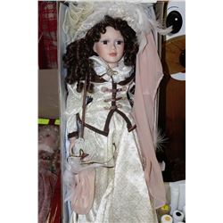 NEW SWAN COLLECTION REGENCY DOLL ON STAND