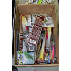 BOX OF FISHING LURES