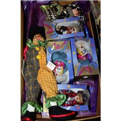 FLAT OF ASSORTED CLOWNS & JESTERS