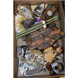 FLAT OF ASSORTED NATIVE & WILDLIFE DECOR